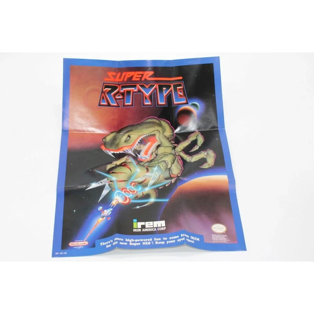 SNES Super R-Type for Super Nintendo‎ CIB Complete w/Manual Poster Dust Cover
